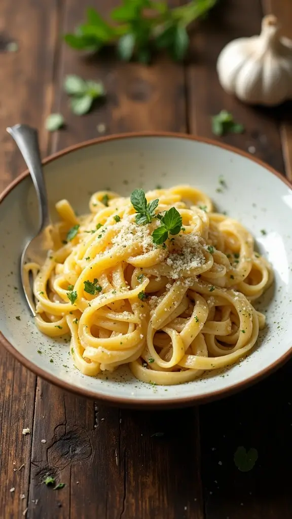 10 Authentic Takes on Creamy Pasta Carbonara - 8. Roasted Garlic Carbonara: Deep and Rich