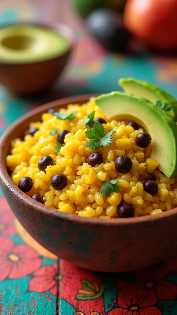 10 Colorful and Aromatic Yellow Rice Recipes That Are Easy to Cook - 6. Southwestern Yellow Rice