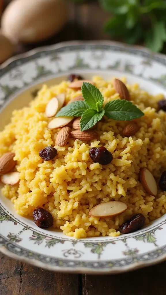 10 Colorful and Aromatic Yellow Rice Recipes That Are Easy to Cook - 8. Mediterranean Spiced Yellow Rice
