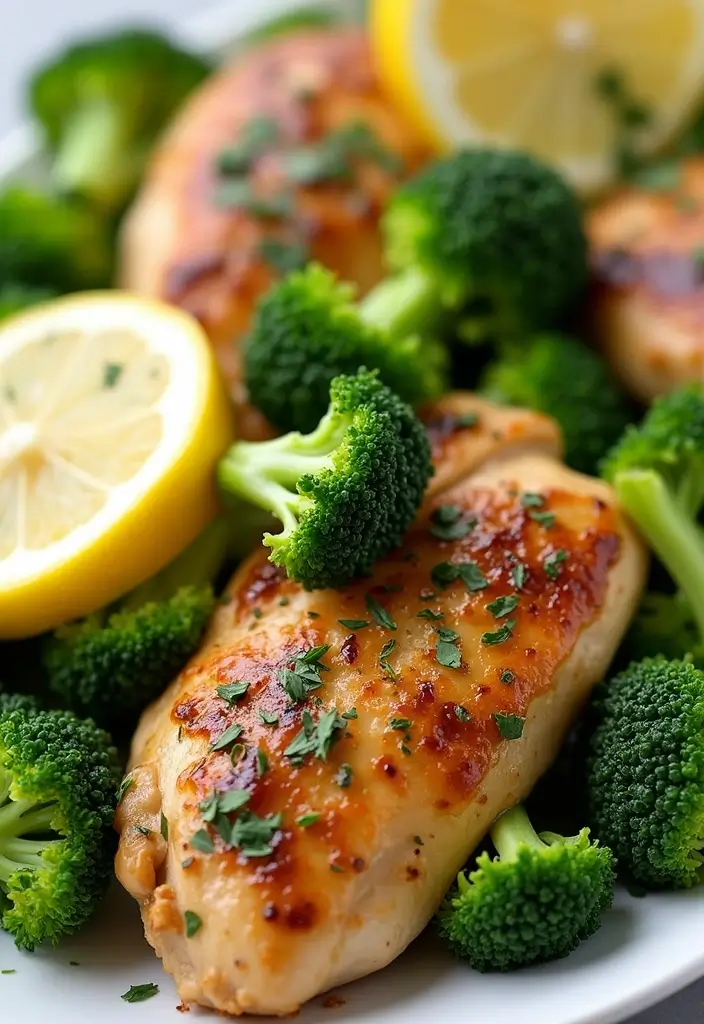 10 Healthy and Delicious Chicken with Broccoli Recipes - 1. Garlic Lemon Chicken with Broccoli