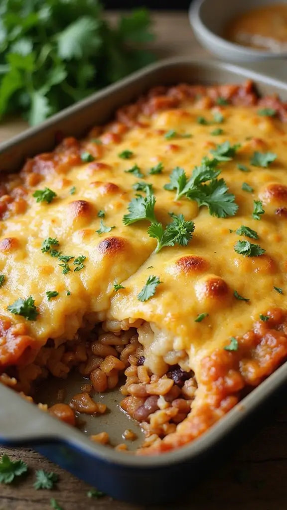 10 Nutritious and Filling Rice and Beans Recipes You'll Love - 8. Rustic Rice and Beans Bake