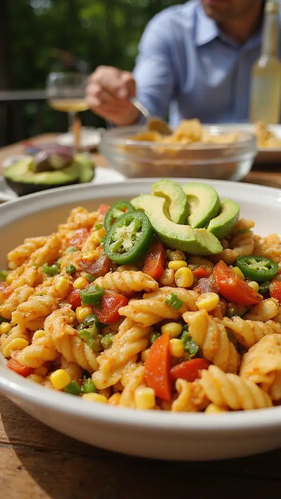 10 Simple Mediterranean Pasta Salad Recipes That Are Perfect for Any Occasion - 10. Spicy Mexican Pasta Salad