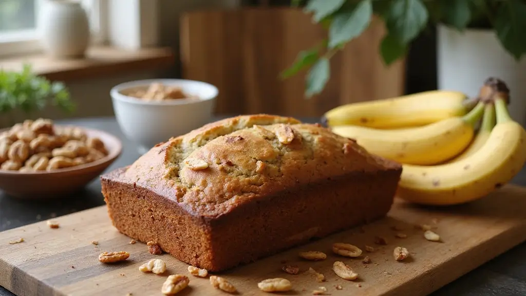 Banana Nut Bread Recipe – Moist, Crunchy, and Flavorful