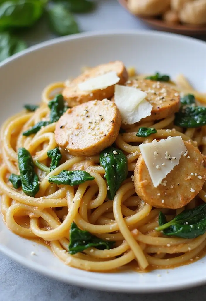Chicken with Spinach Recipes Packed with Flavor and Nutrition - 10. Chicken Spinach Pasta