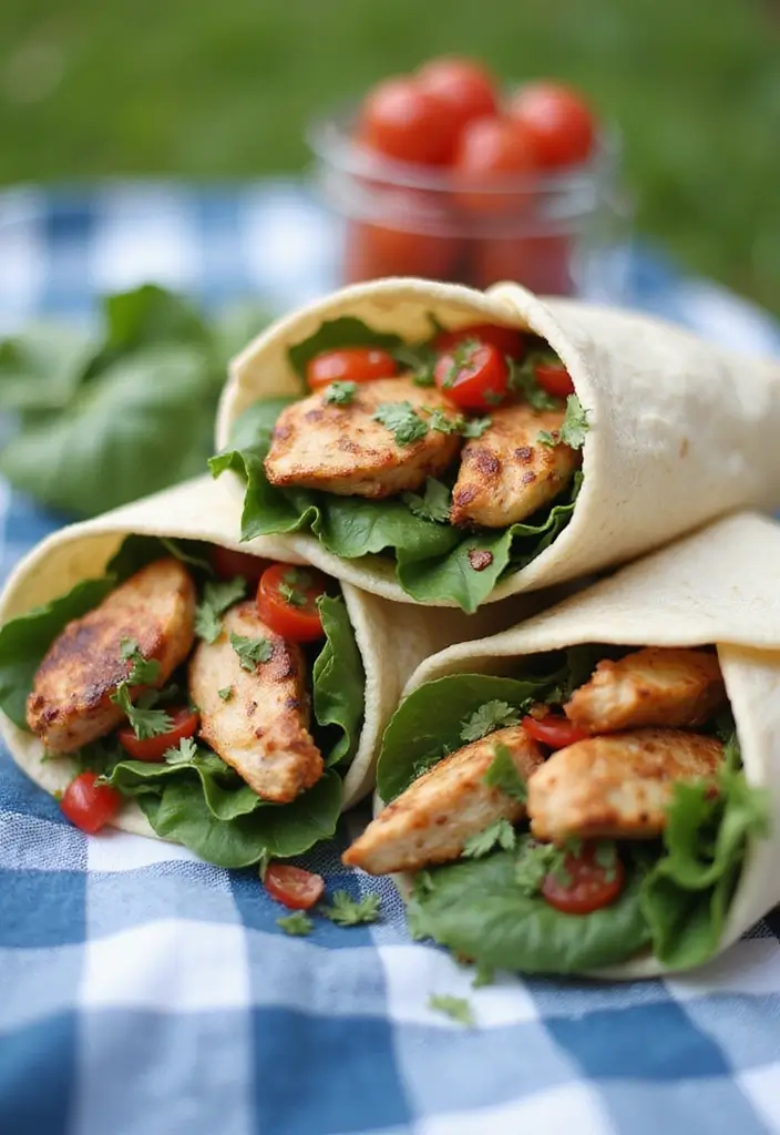 Chicken with Spinach Recipes Packed with Flavor and Nutrition - 5. Mediterranean Chicken and Spinach Wraps