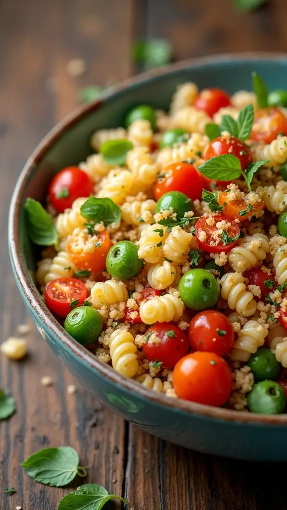 Colorful and Flavorful: Easy Italian Pasta Salad Recipes for Meal Prep - 2. Mediterranean Quinoa Pasta Salad