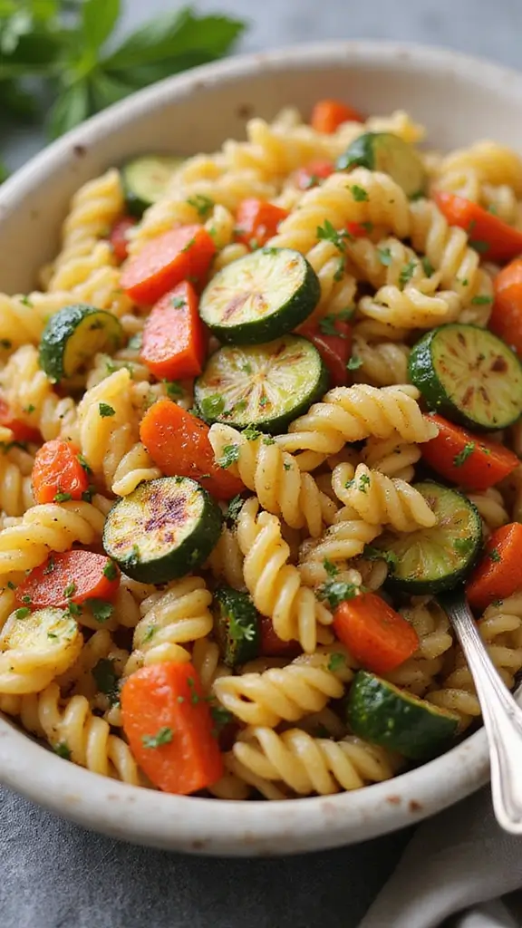 Colorful and Flavorful: Easy Italian Pasta Salad Recipes for Meal Prep - 7. Roasted Vegetable Pasta Salad