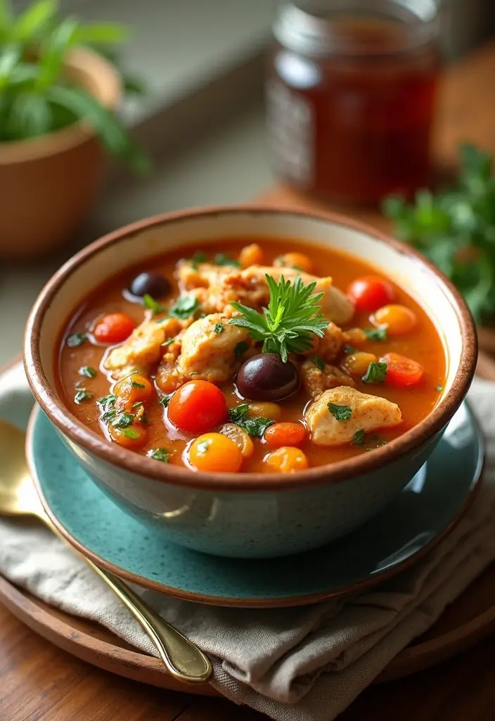 Comforting Recipes with Chicken Broth to Warm Your Soul - 8. Mediterranean Chicken Soup