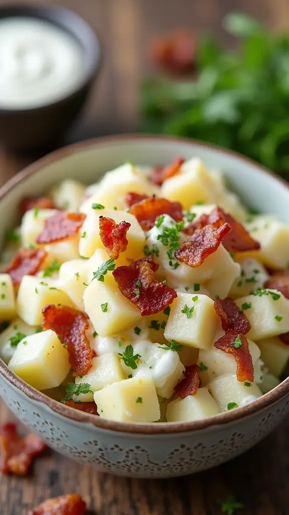 Creamy and Fresh: 10 Irresistible Gourmet Potato Salad Recipes - 2. Bacon Ranch Potato Salad