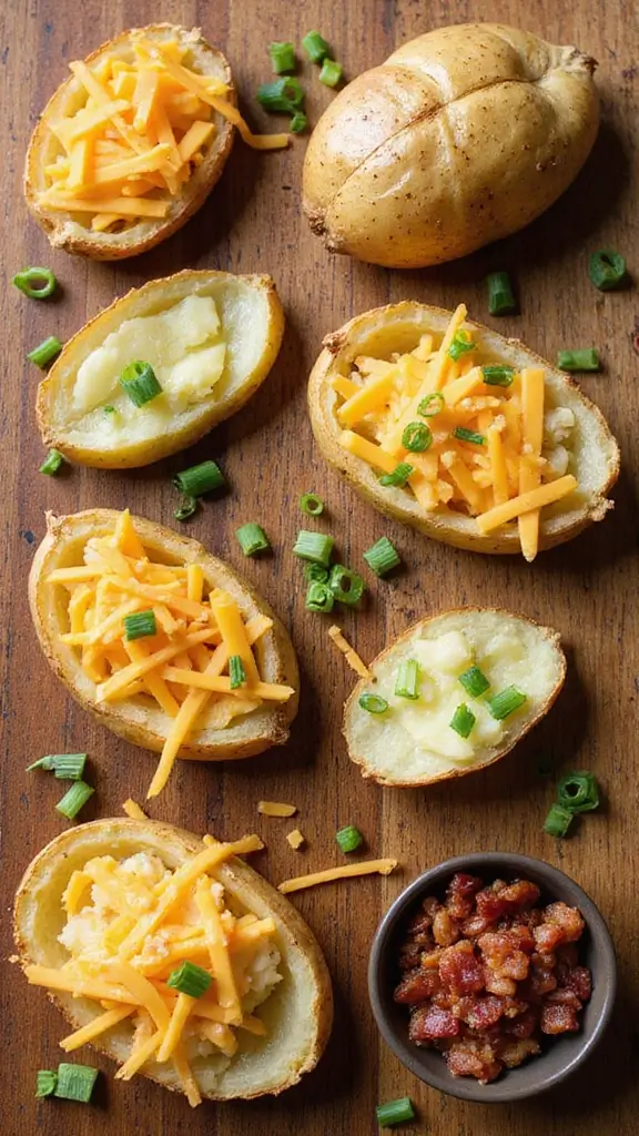 Crispy Cheesy Potato Skins: The Ultimate Appetizer - Ingredients List