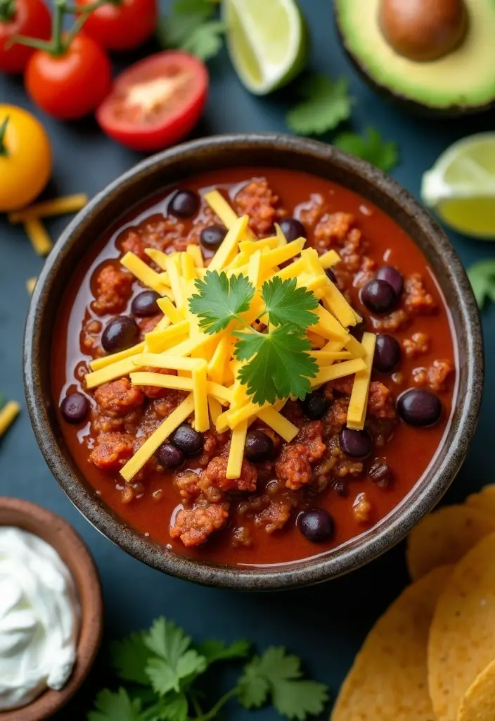 Crockpot Recipes with Ground Beef for Stress-Free Meals - 2. Tex-Mex Beef and Bean Chili