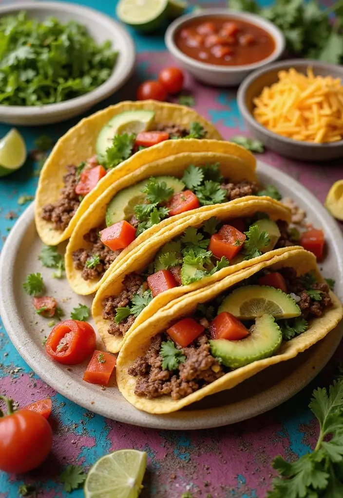 Crockpot Recipes with Ground Beef for Stress-Free Meals - 5. Ground Beef Tacos with Homemade Seasoning