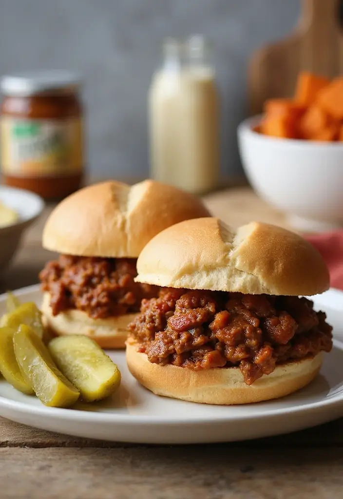Crockpot Recipes with Ground Beef for Stress-Free Meals - 6. Sloppy Joes with a Healthy Twist