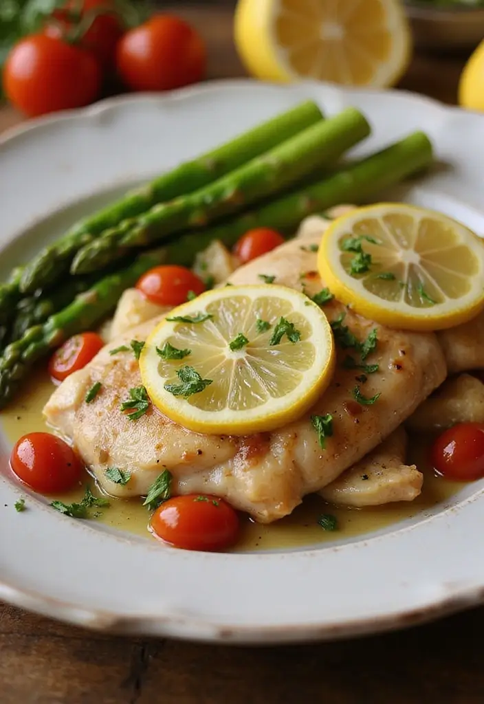 Easy Recipes with Chicken You Can Make in 30 Minutes - 1. One-Pan Lemon Garlic Chicken