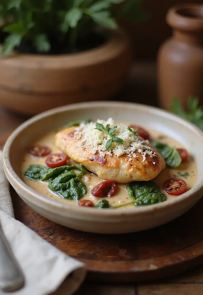 Easy Recipes with Chicken You Can Make in 30 Minutes - 2. Creamy Tuscan Chicken