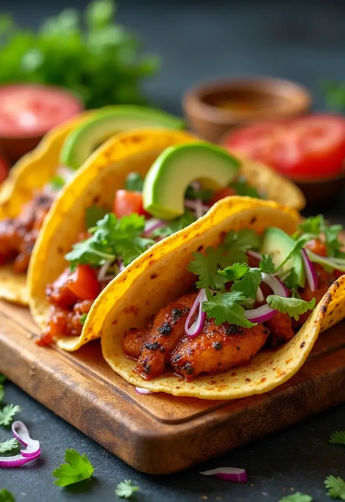 Easy Recipes with Chicken You Can Make in 30 Minutes - 4. Spicy Chicken Tacos