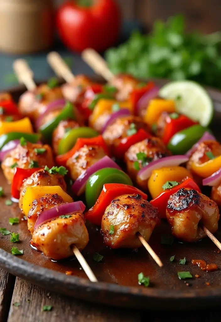 Easy Recipes with Chicken You Can Make in 30 Minutes - 7. Teriyaki Chicken Skewers