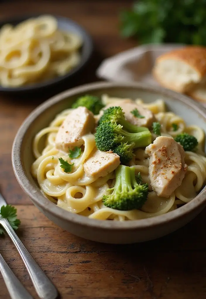 Easy Recipes with Chicken You Can Make in 30 Minutes - 9. Chicken and Broccoli Alfredo
