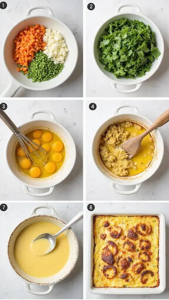 Hearty Cheesy Egg Bake Recipe: A Perfect Breakfast or Brunch Delight - 4. Step-by-Step Cooking Instructions