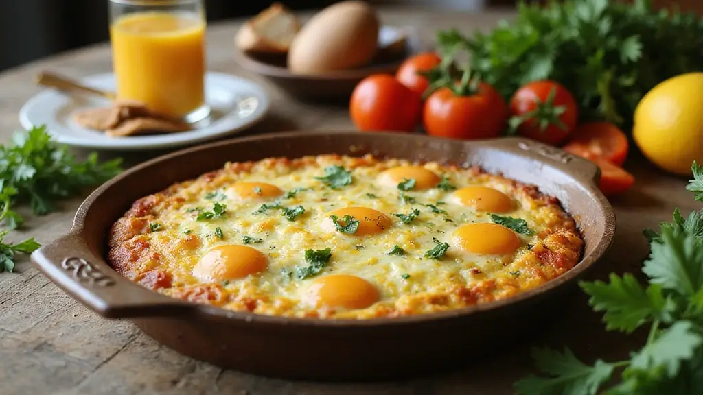 Hearty Cheesy Egg Bake Recipe: A Perfect Breakfast or Brunch Delight