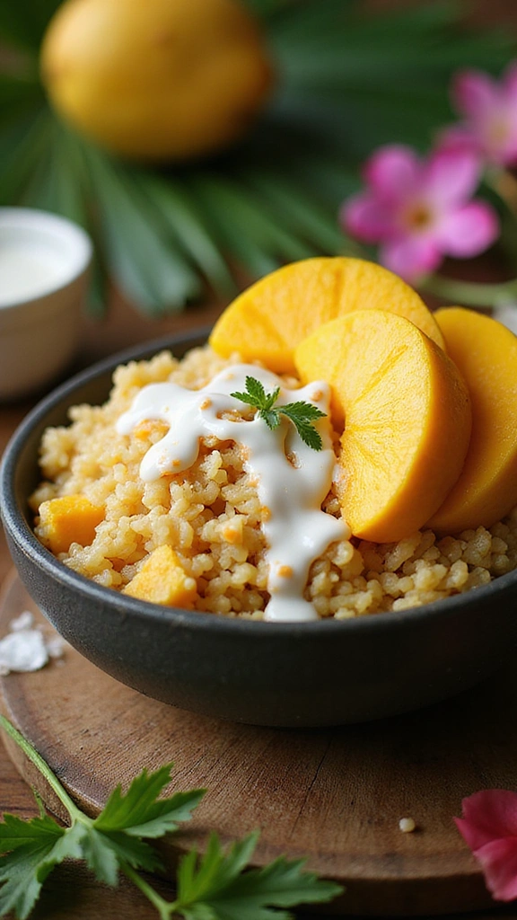 Mango Sticky Rice Recipe: Sweet Tropical Perfection - Making Creamy Coconut Sauce