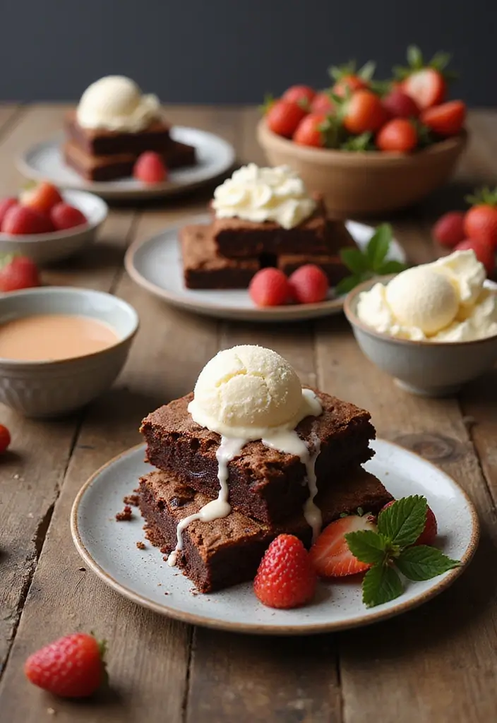 Quick Brownie Recipe – Rich, Fudgy, and Ready in Minutes - Serving Suggestions