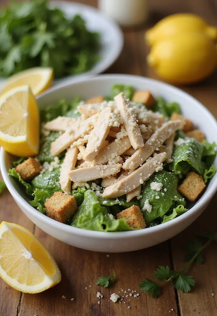 Quick Recipes with Rotisserie Chicken for Busy Weeknights - 4. Rotisserie Chicken Caesar Salad