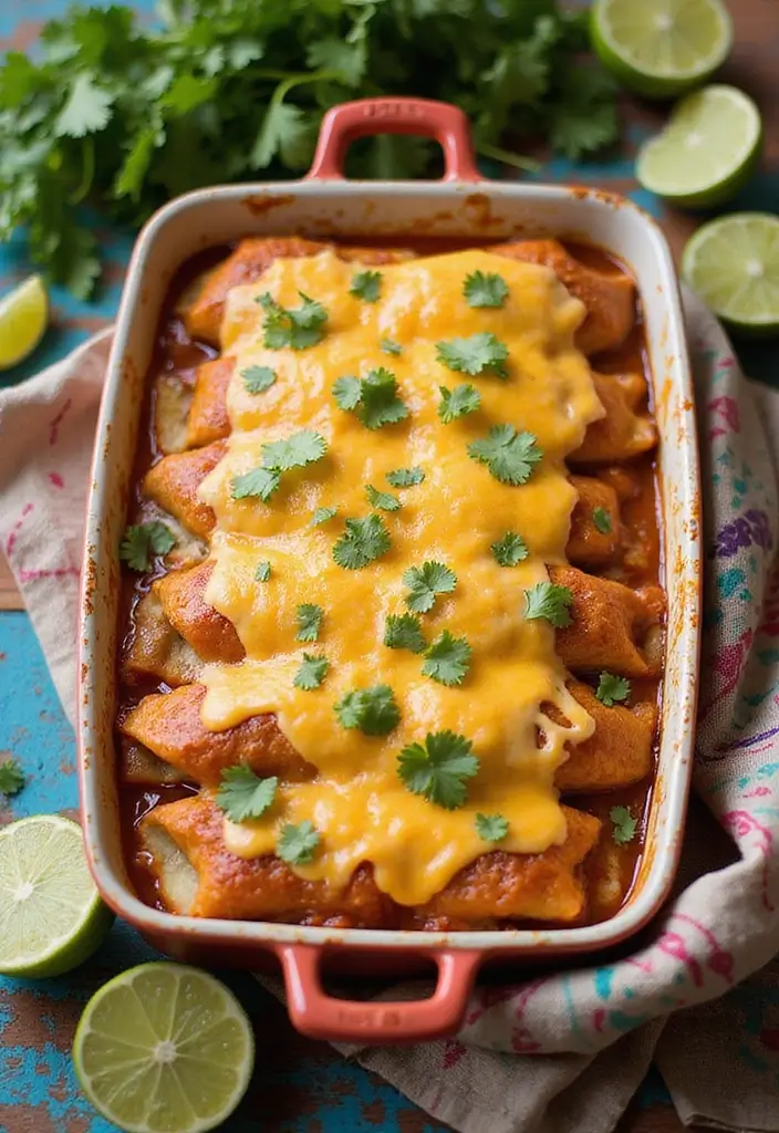 Quick Recipes with Rotisserie Chicken for Busy Weeknights - 6. Rotisserie Chicken Enchiladas
