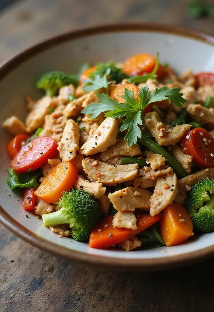 Quick Recipes with Rotisserie Chicken for Busy Weeknights - 7. Rotisserie Chicken Vegetable Stir-Fry