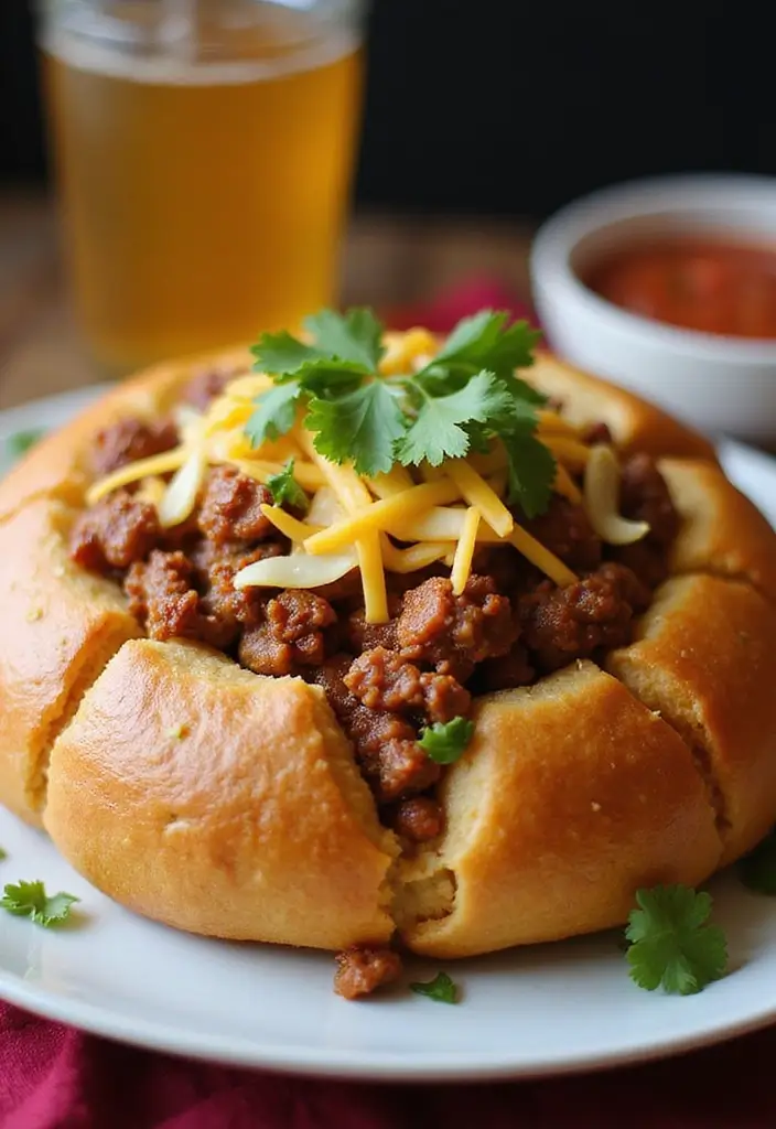 Savory Monkey Bread Recipe – Sweet, Sticky Pull-Apart Treats - 7. Taco Monkey Bread