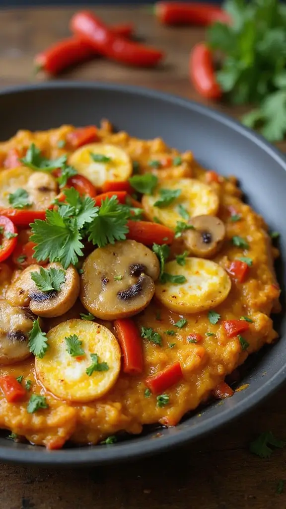 Savory and Fluffy: 10 Egg Foo Young Recipe Variations to Savor - 3. Mushroom and Bell Pepper Egg Foo Young