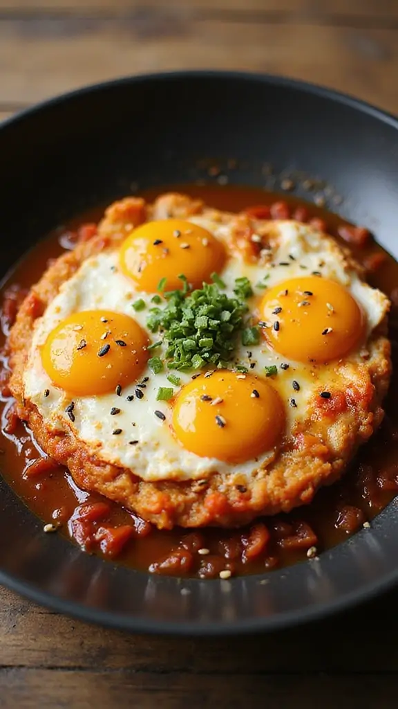 Savory and Fluffy: 10 Egg Foo Young Recipe Variations to Savor - 9. Spicy Korean Egg Foo Young