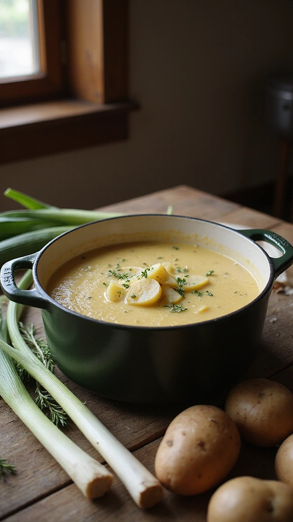 Silky Smooth Vegan Potato Leek Soup Recipe: A Comfort Food Delight - Recipe Overview