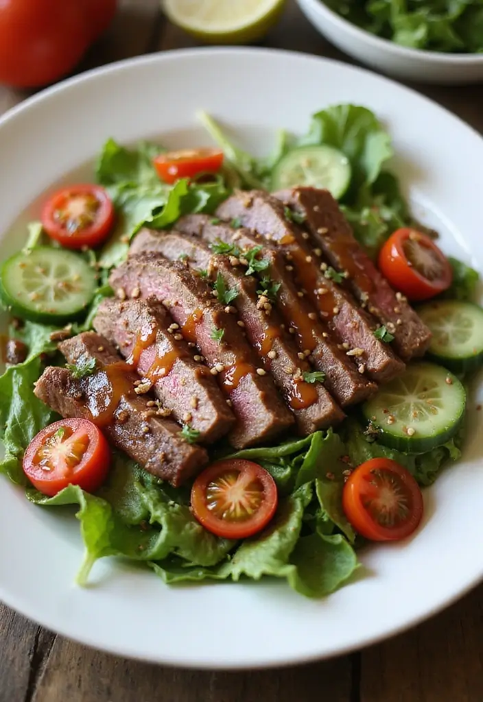 Steak Recipes for Dinner That Impress Every Time - 6. Asian-Inspired Sesame Steak Salad