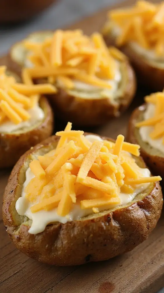 Twice Baked Potato Recipe: Rich, Cheesy, and Loaded with Flavor! - 1. Classic Cheesy Twice Baked Potatoes