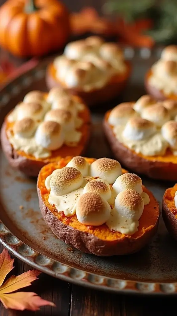 Twice Baked Potato Recipe: Rich, Cheesy, and Loaded with Flavor! - 8. Sweet Potato Twice Baked with Marshmallows