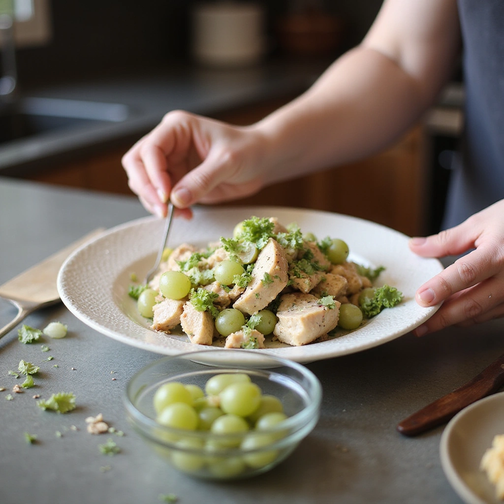 Chicken Salad with Grapes: A Refreshing Recipe - Step 8: Chill and Serve