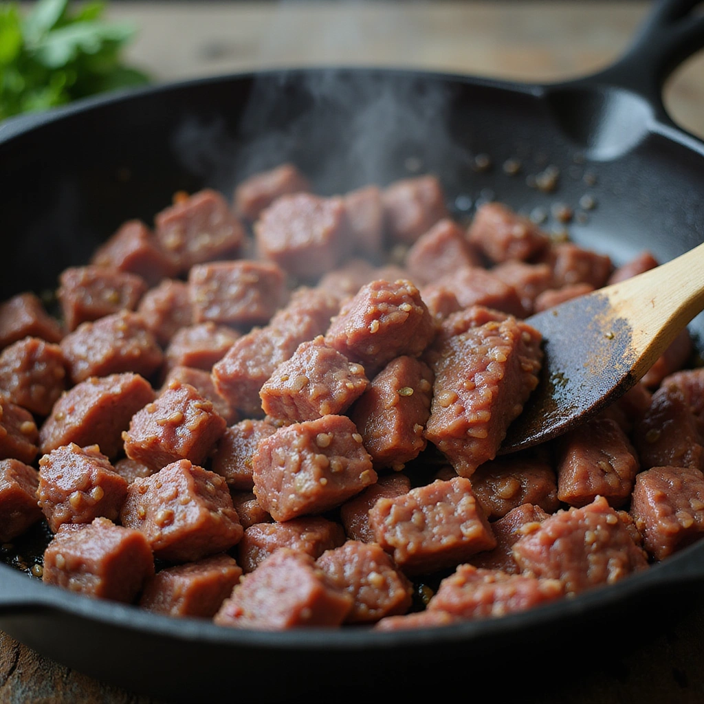 Keto Ground Beef Recipes for Low-Carb Meals - Step 3: Sear the Ground Beef