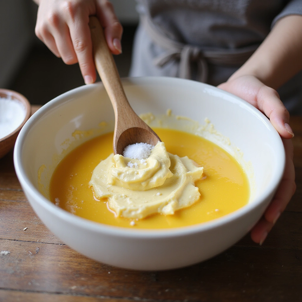 Light and Fluffy Cloud Bread Recipe - Step 3: Prepare Egg Yolk Mixture