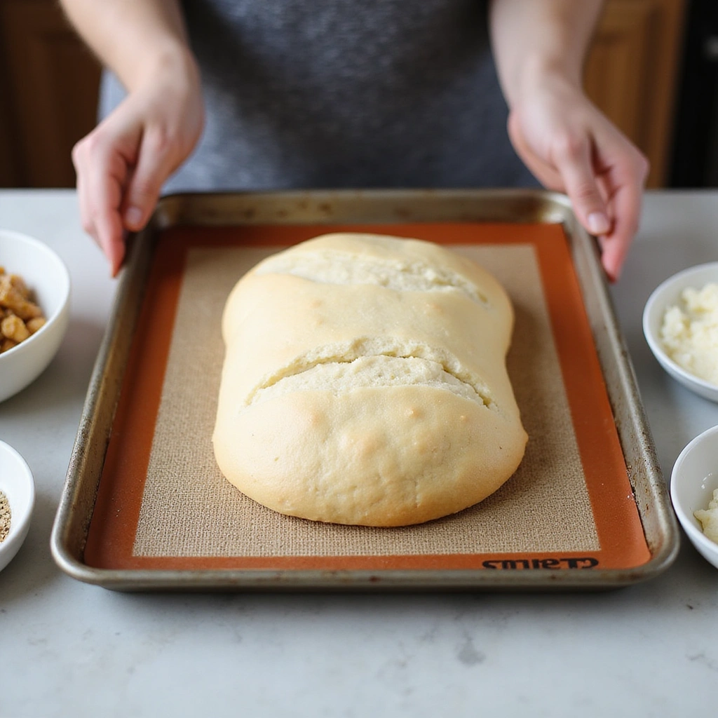 Light and Fluffy Cloud Bread Recipe - Step 5: Prepare Baking Sheet