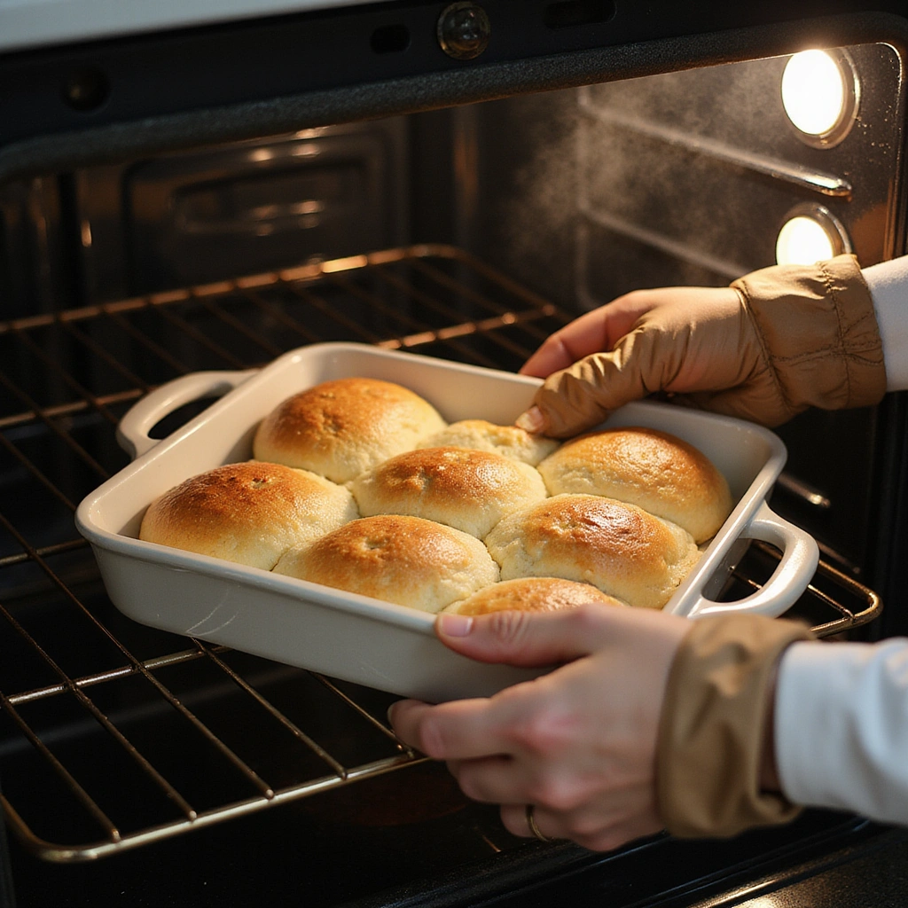 Light and Fluffy Cloud Bread Recipe - Step 7: Bake the Cloud Bread