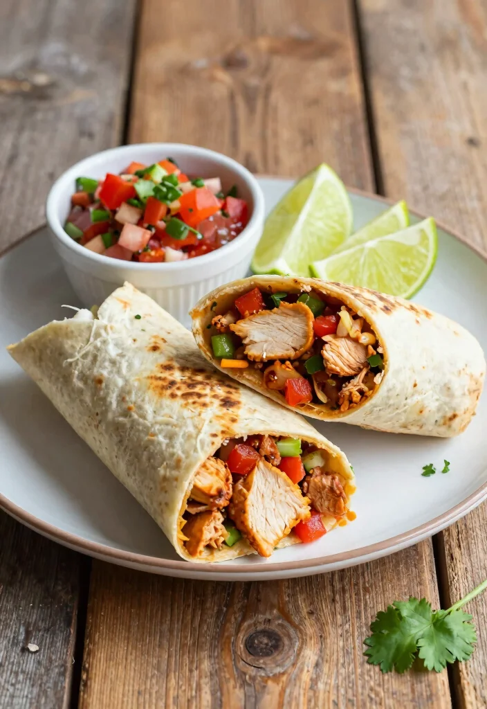 16 Healthy Breakfast Burritos for Freezer Meal Prep - 3. Southwest Chicken Burrito 1