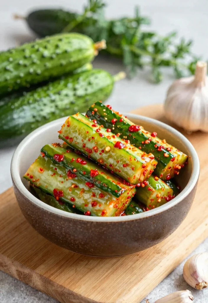 17 Homemade Vegan Kimchi Recipes (No Fish Sauce) - 3. Korean Cucumber Kimchi (Oi Sobagi) 1