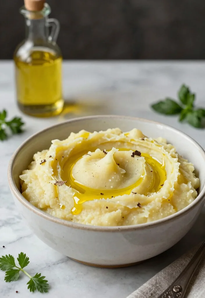 17 Vegan Mashed Potato Recipes Better Than The Original - 11. Vegan Mashed Potatoes with Truffle Oil 1