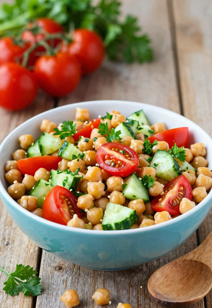 18 Easy Postpartum Freezer Meals for New Moms - 15. Mediterranean Chickpea Salad 1