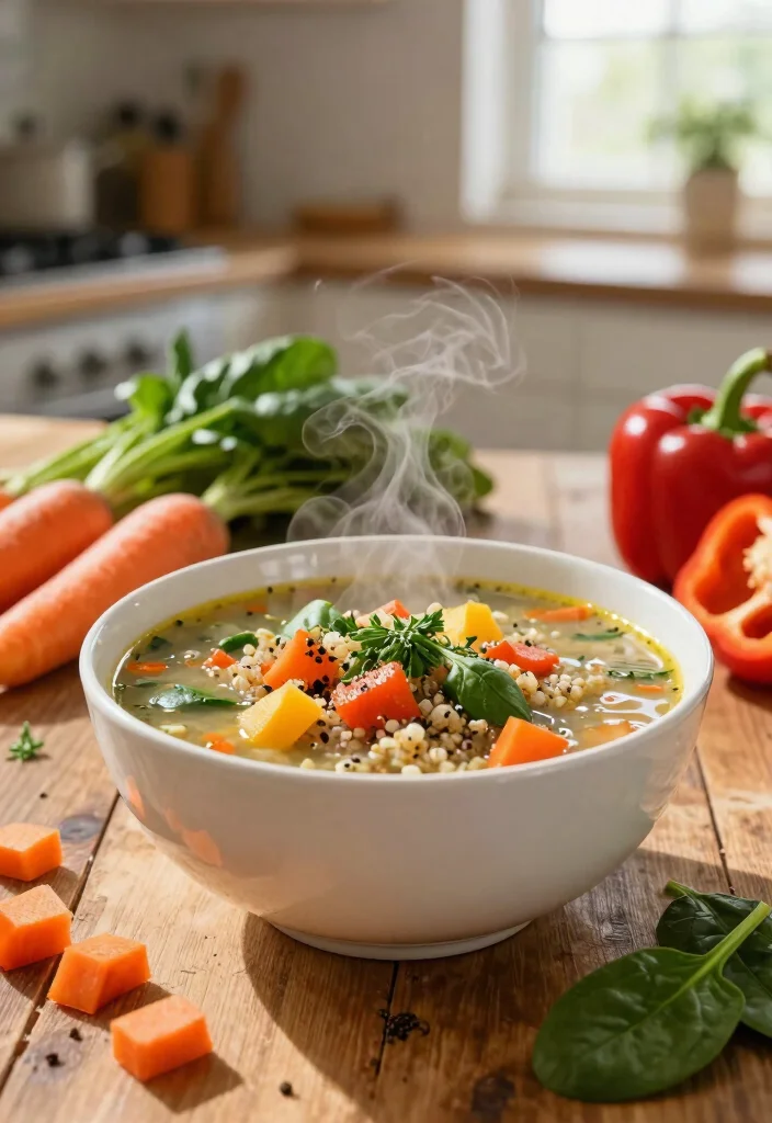 18 Freezer-Friendly Vegetarian Meals Everyone Will Love - 1. Vegetable and Quinoa Soup 1