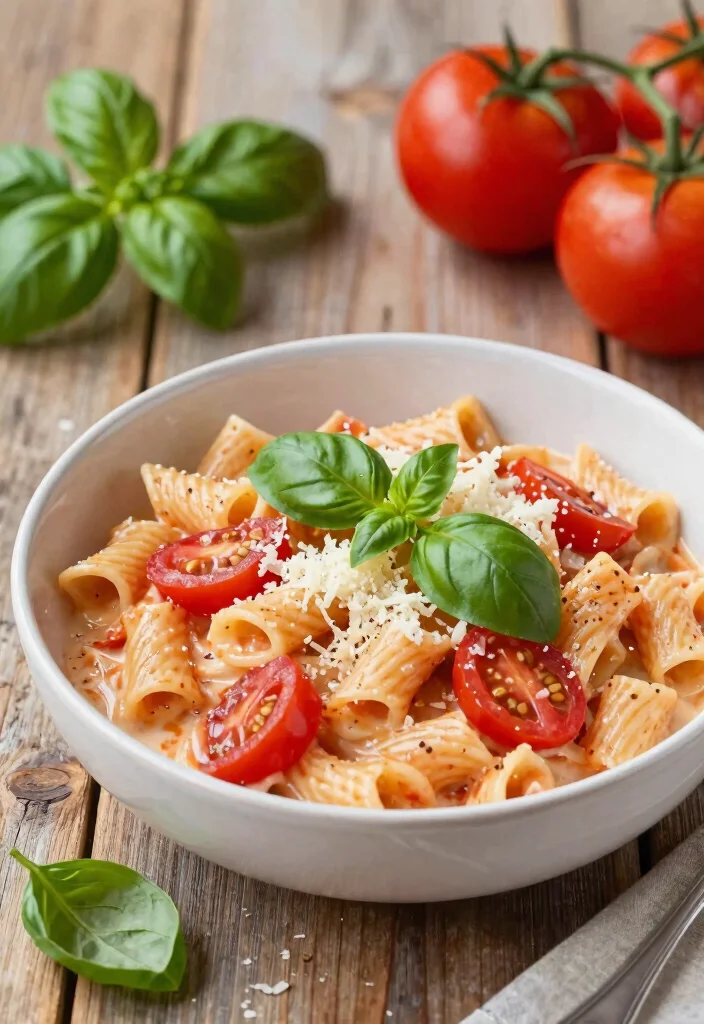 18 Freezer-Friendly Vegetarian Meals Everyone Will Love - 10. Creamy Tomato and Basil Pasta 1