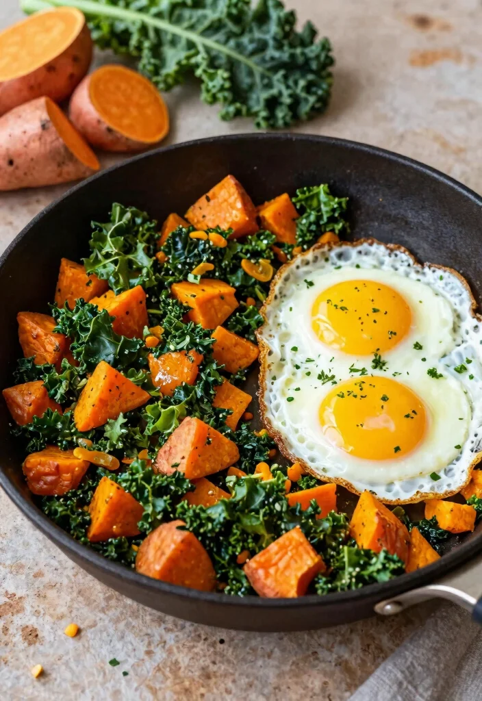 18 Freezer-Friendly Vegetarian Meals Everyone Will Love - 15. Sweet Potato and Kale Hash 1