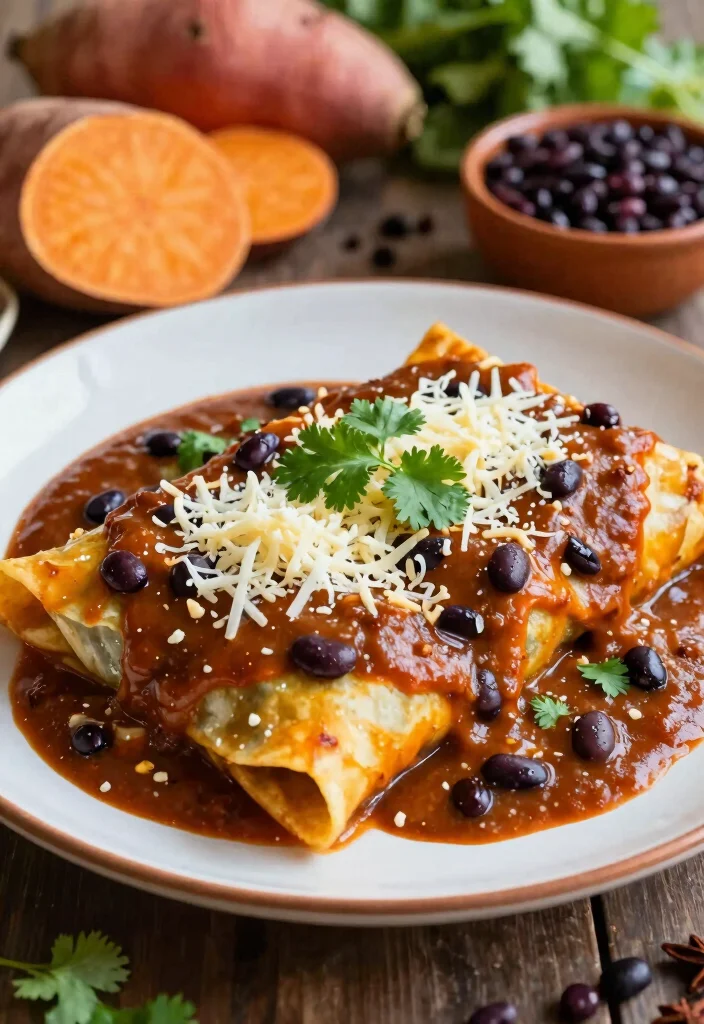 18 Freezer-Friendly Vegetarian Meals Everyone Will Love - 3. Black Bean and Sweet Potato Enchiladas 1