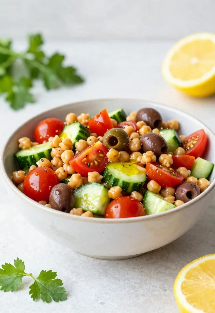 18 Freezer-Friendly Vegetarian Meals Everyone Will Love - 8. Mediterranean Chickpea Salad 1